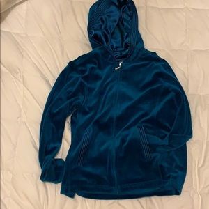 Blue zip up sweatshirt!